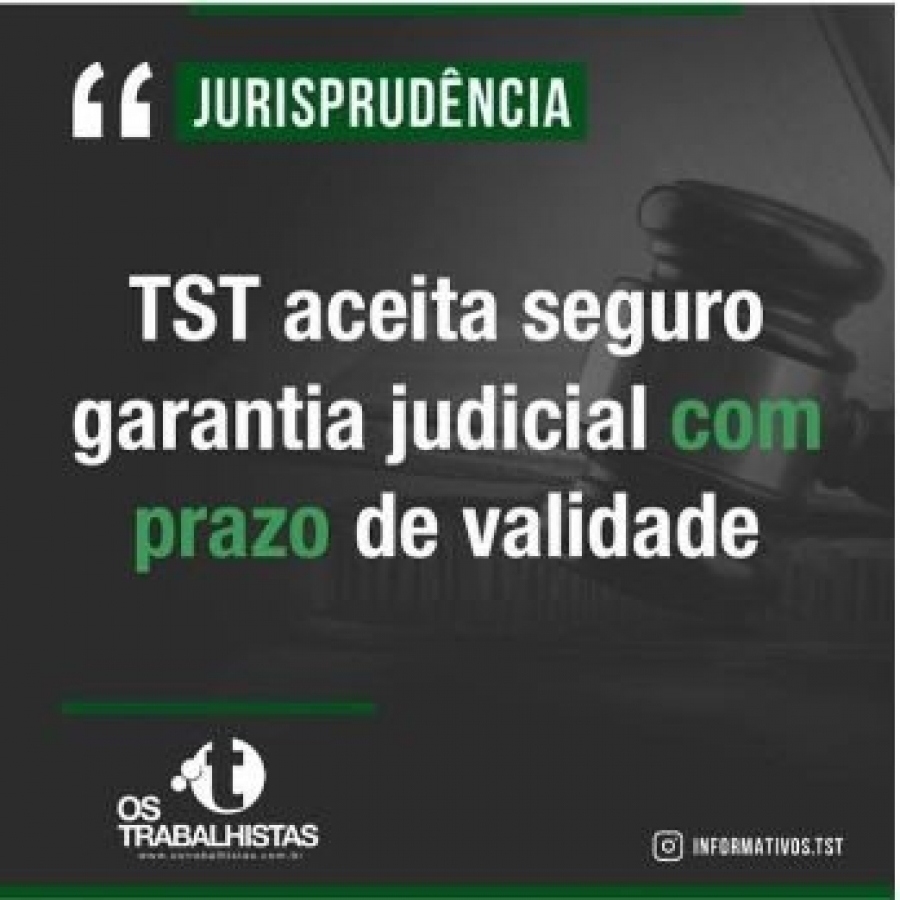 TST - Seguro Garantia Judicial